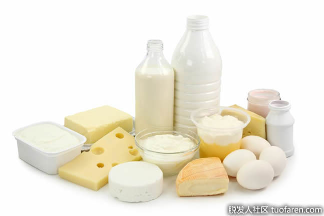 乳制品是钙的良好来源。