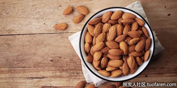 杏仁富含维生素E