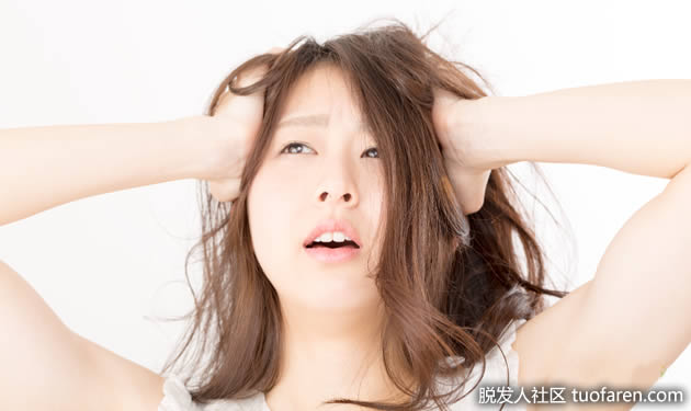 发根白色颗粒